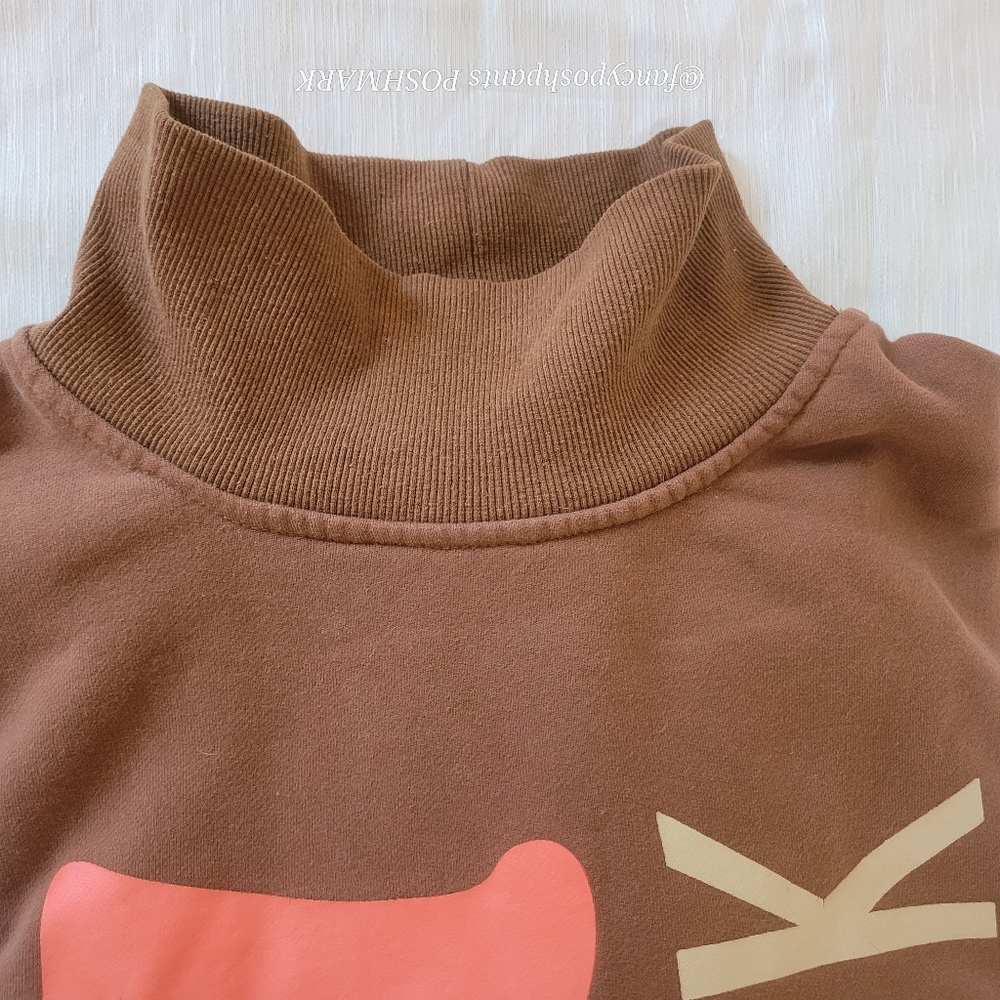 MZJ Paris Oversized unisex mock neck tunic top dress smock sweatshirt - Picture 10 of 12